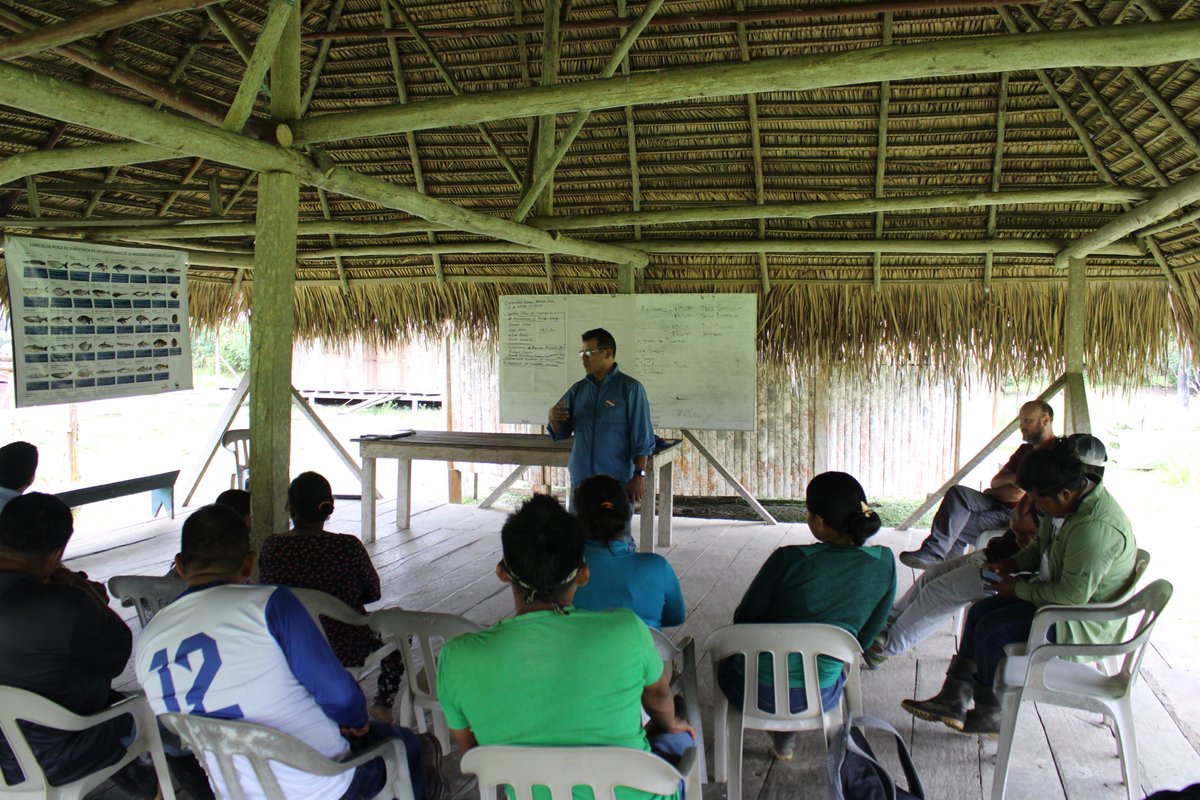 <a href="/IpiapEcuador/">IPIAP - Ecuador 🇪🇨</a>  en coordinación con <a href="/TNCEcuador/">The Nature Conservancy Ecuador</a>  realizó el levantamiento de información pesquera y biológica en las comunidades de: Cofan de Zabalo y Kichwa Zancudo Cocha.
🗺️ Reserva de Producción de Fauna Cuyabeno.
#IPIAP #TheNatureConservancy #PescaSostenible #ComunidadCofán