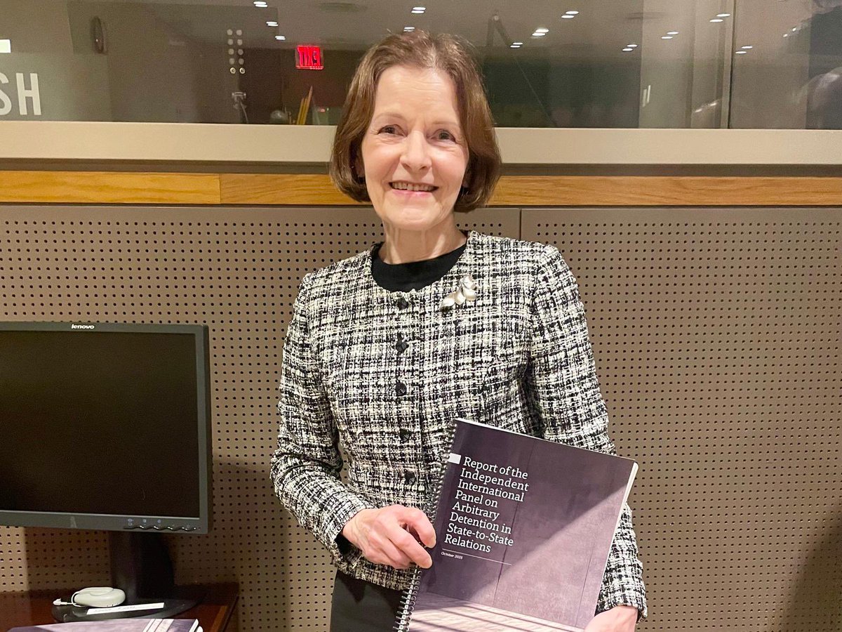 Arbitrary detention in state-to-state relations - ”hostage diplomacy” - is a growing threat and a serious human rights problem. The report of the IIP offers recommendations, and a platform for continuous dialogue. Ambassador Marja Lehto🇫🇮vice-chair of the #IIP #ILW2025 #Canada