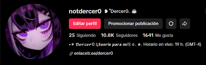 Dercer0's tweet image. ✧ ¡Logre Llegar a los 10k en Tiktok! 
⢄ Ya soy muy Feliz nwn. 
tiktok.com/@notdercer0
