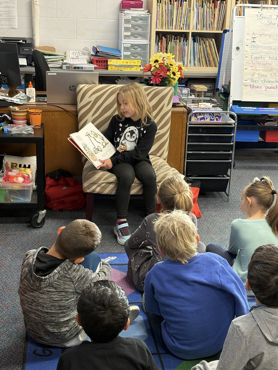 It is a great day when a special 3rd grade friend comes to read! 📕
