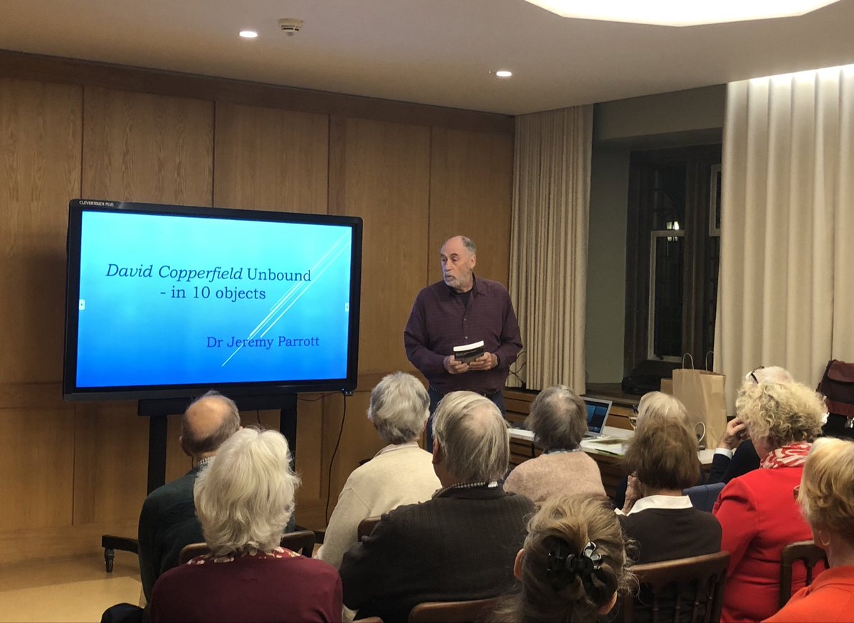 A wonderful talk by Dr Jeremy Parrott <a href="/DickensFellowHQ/">Dickens Fellowship</a>  <a href="/CharterhouseEC1/">The Charterhouse</a> this evening 👏👏