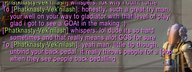 since i signed a social contract, im going to be beyond sarcastic to bad players.  this hunter was 1-6 at 2k rating.  no kicks, no traps, just button smashing aimed shot.  this is why healers stop playing