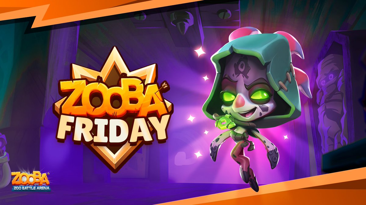 💀Zooba Friday – Halloween Edition!🎃
This Friday, Oct 31st at 6:00 PM UTC, join us for spooky fun with Squads &amp; BOSS Mode — and double the prizes!  Join via Discord: discord.gg/MDwpGEsnQc 
#Zooba #ZoobaFriday #HalloweenEvent