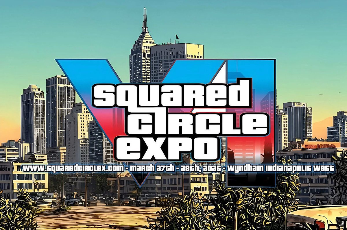 JuggaloNews's tweet image. ATTN: Mark your calendars!

Tickets info: squaredcirclex.com

#SquaredCircleExpo #SquaredCircleExpoV #SCX2026 #SCX #ProWrestlingConvention #WrestlingExpo #WrestlingConvention #IndyEvents #IndianapolisConventions #WyndhamIndianapolisWest #ProWrestlingFans