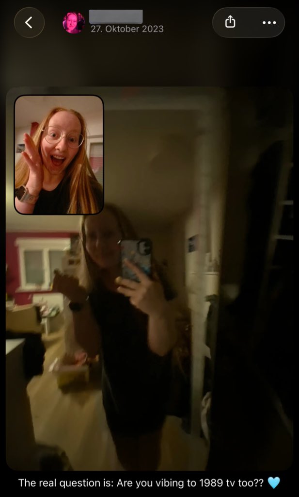 my BeReal from three years ago…

Happy Birthday #1989 and #1989TaylorsVersion 🩵🩵