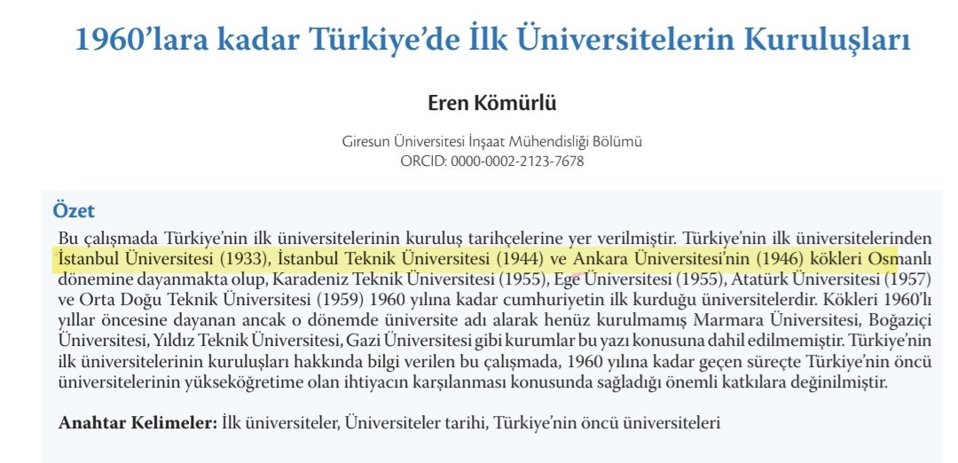 YENİ ÜNİVERSİTE 

85 milyon öğrenene kadar bu paylaşım tekrar edecek.

1923 ten 1955 e kadar bu ülkede yeni tek bir tane bile üniversite kuramadılar.