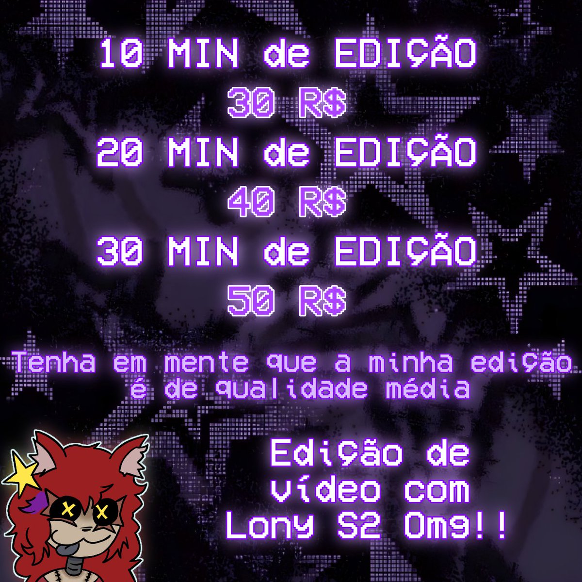 Opa, começando a tentar trabalhar com edição e ficaria mt feliz que alguém me mandasse mensagem na DM pra testar e caso quiser pagar!

Obrigada quem divulgar dando repost e etc, qualquer ajuda eu fico feliz tmj

(Também edito shorts mas se quiser manda na DM e a gente vê o preço)