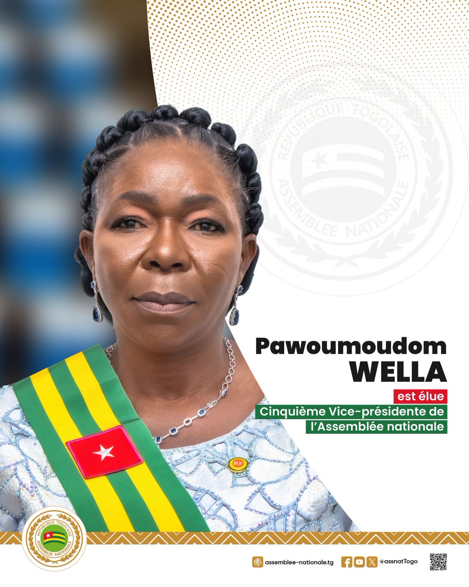 #AssembléeNationale📷📷
#ÉlectionMembresBureau
#Togo
La plénière de ce mardi 28 octobre 2025 a également procédé à l’élection aux 4 postes de vice-présidents vacants, conformément à la procédure édictée par les dispositions de l’article 14 du Règlement intérieur de l’Assemblée