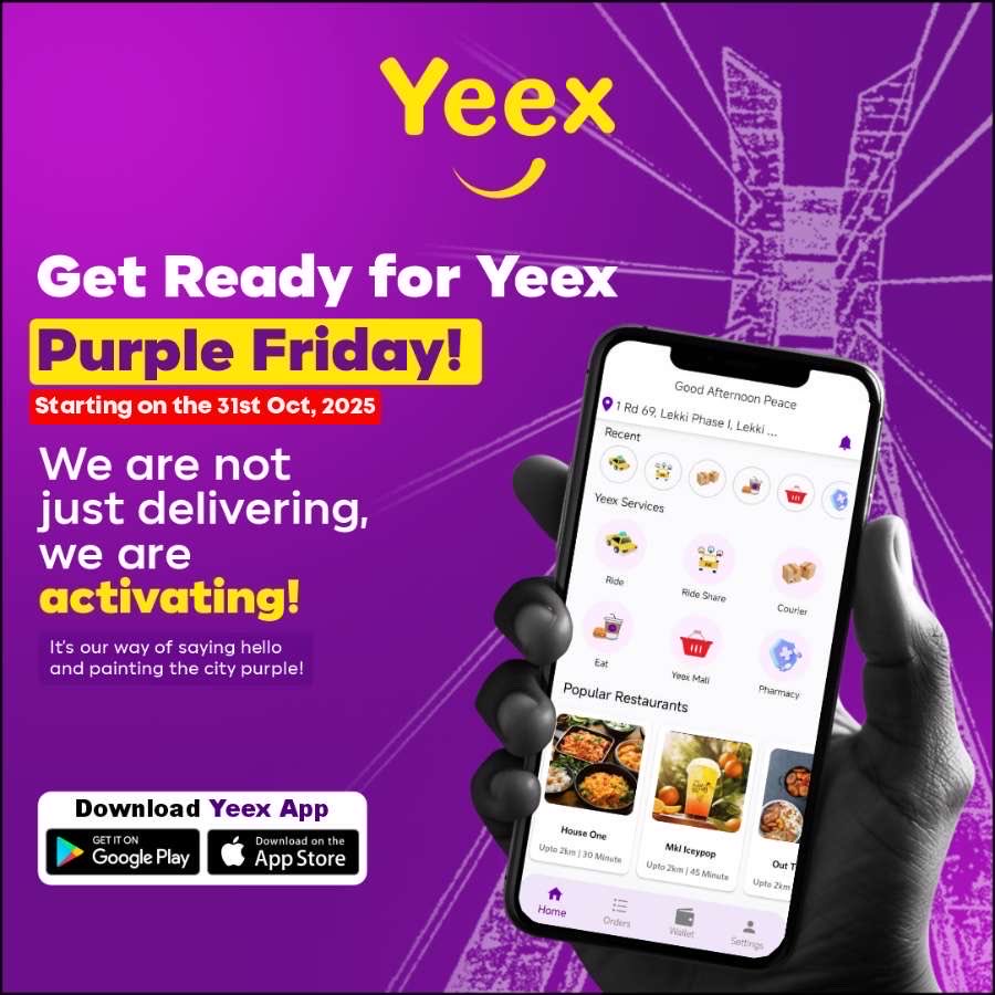 yeexapp's tweet photo. Yeex purple Friday is coming! Get ready to be active.
#Yeex #purplefriday #Lagos https://t.co/cwL4HpUdzi