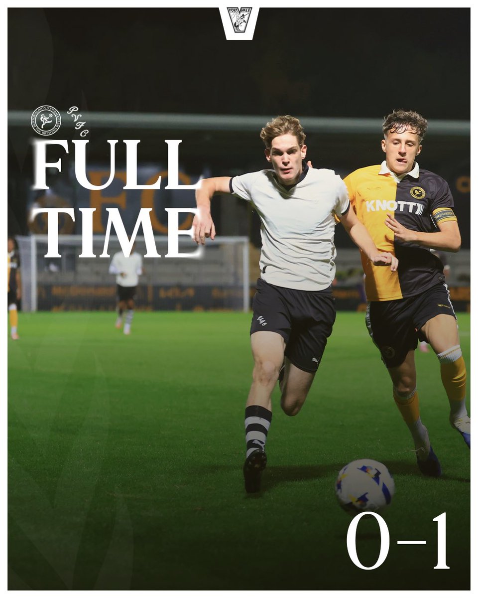 PVFCAcademy's tweet photo. FULL TIME

It’s a win at the Pirelli and FA Youth Cup progression for the young Valiants 🙌

#PVFC https://t.co/3V4H8lePVw