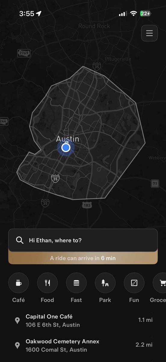 ethanmckanna's tweet image. The @robotaxi service area has expanded in Austin!
