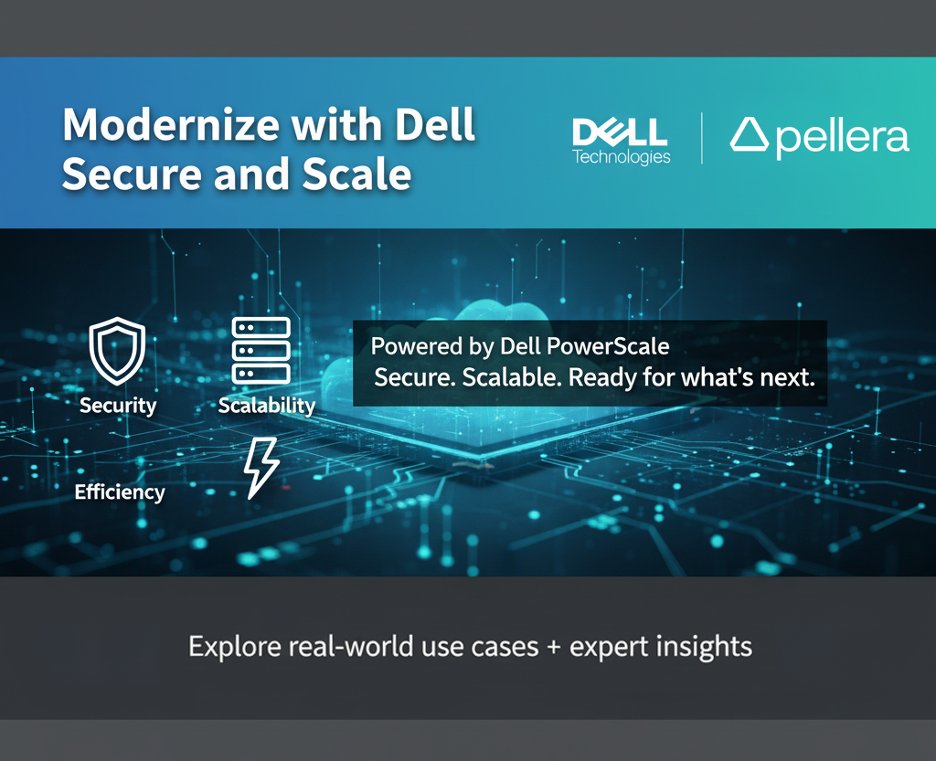 🚨Modernize your data strategy with Pellera and Dell PowerScale—secure, scalable, and built for what’s next.
🔐Real-world use cases
 ⚙️Storage modernization tips
 📈Expert insights
👉Learn more: pellera.com
#DellTechnologies #Pellera #PowerScale #DataModernization
