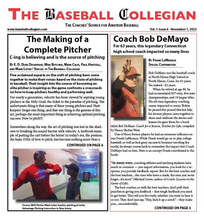 The November issue of The Baseball Collegian is Here!
College summer leagues, American Legion, Team USA and teachings from the best coaches around the nation - all in one issue. <a href="/USABaseball/">USA Baseball</a> <a href="/legionbaseball/">American Legion Baseball</a> 
baseballcollegian.com