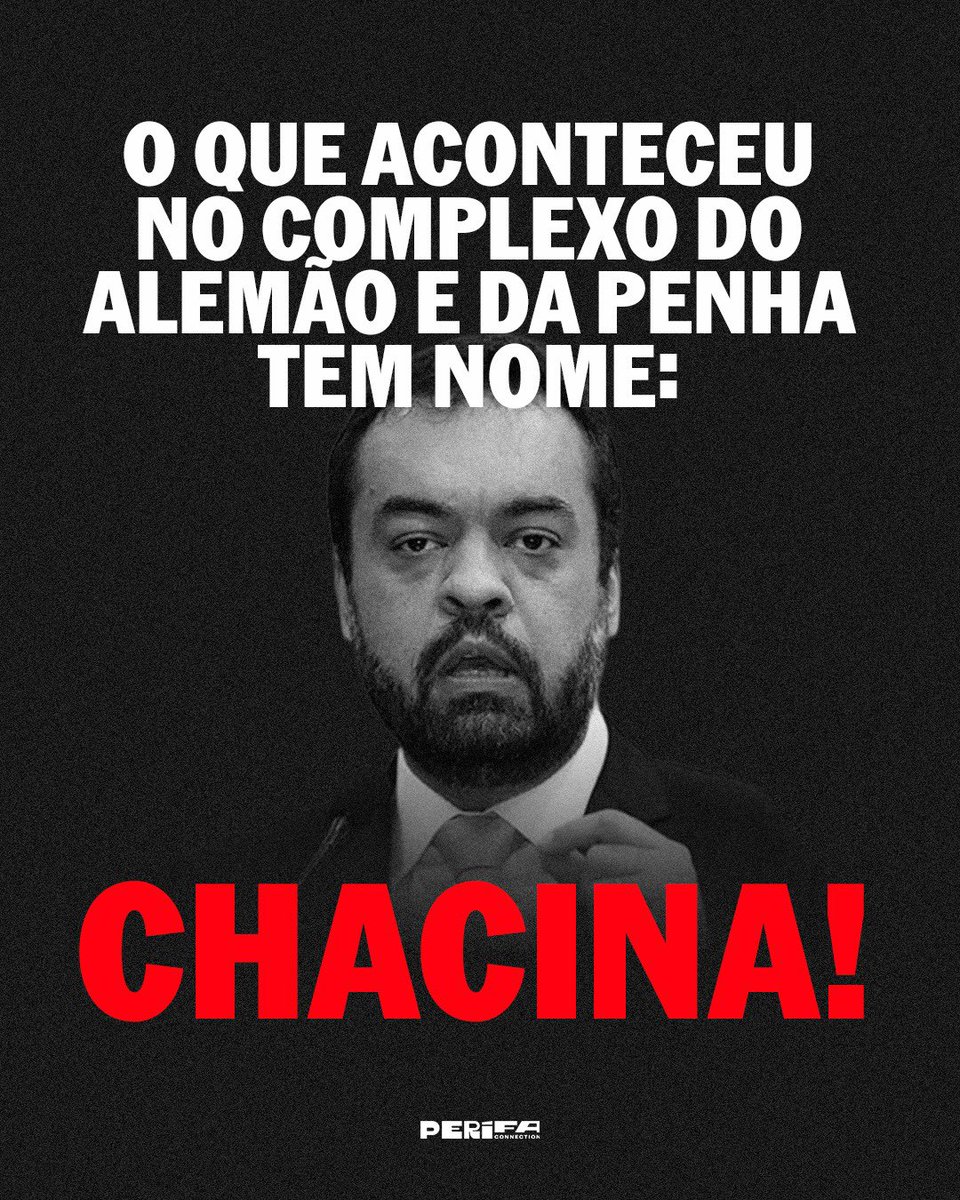 PerifaConnect's tweet image. Outra vez, o alvo é a favela. O Rio de Janeiro registrou a operação policial mais letal da história, deixando 60 mortos nos complexos da Penha e do Alemão

Quantas vidas mais precisam ser perdidas pra que o Estado entenda que segurança pública não se constrói com sangue favelado?