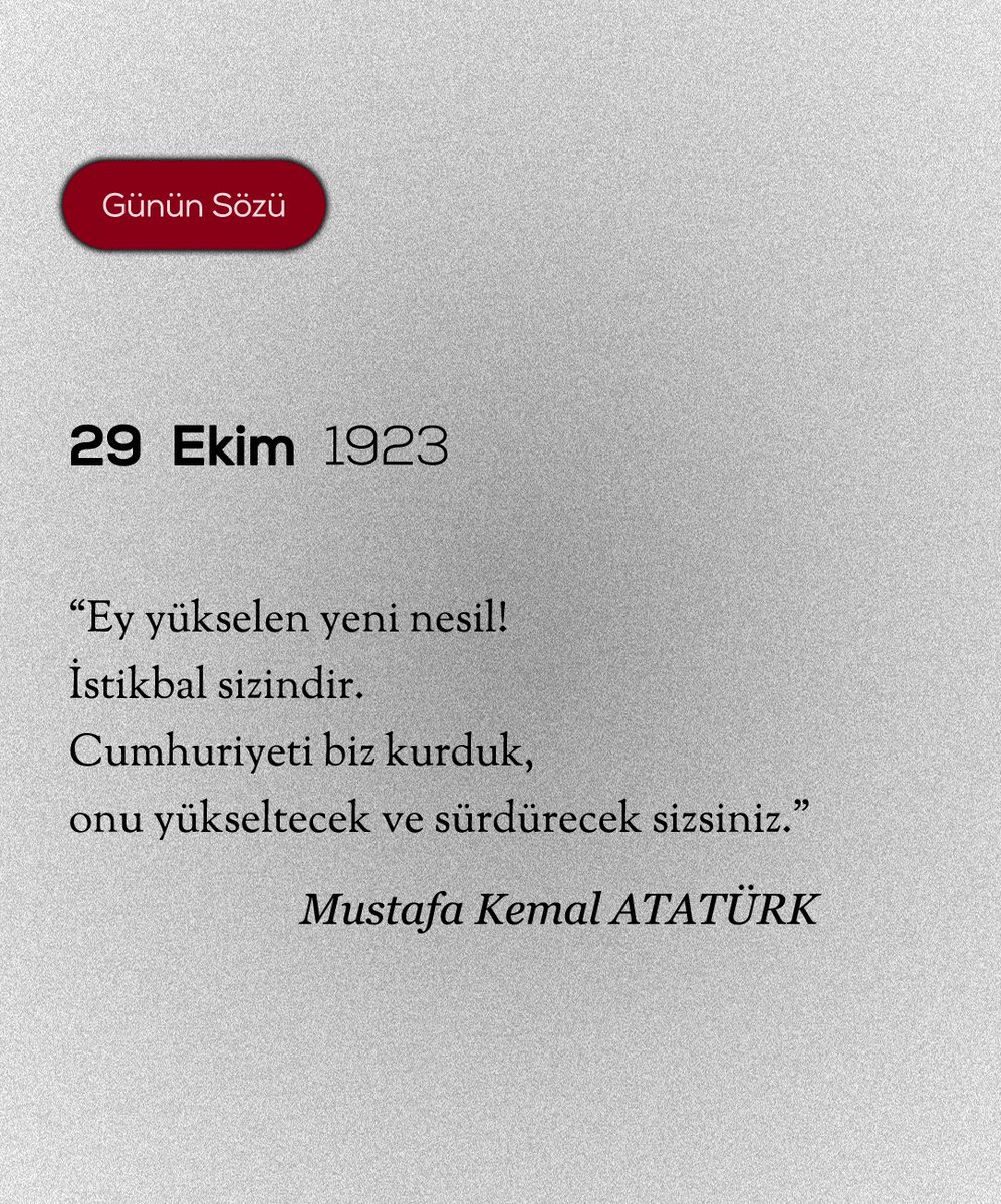 Yaşasın Cumhuriyet 🇹🇷