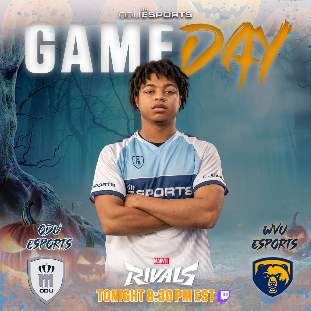 🔥GAME DAY 🔥 
Join ODU’s Varsity Marvel Rivals Team vs. West Virginia Tech University @ 8:30 PM TONIGHT!

👾twitch.tv/oduesports

#esports #collegiateesports #marvelrivals