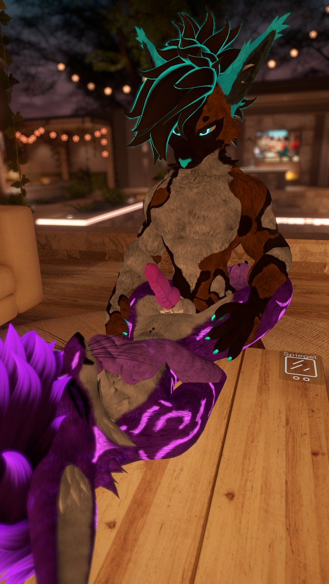 Railing <a href="/LexxTheFoxie/">LexxTheFoxie🔞</a> on the small table, i hope we wont break it~