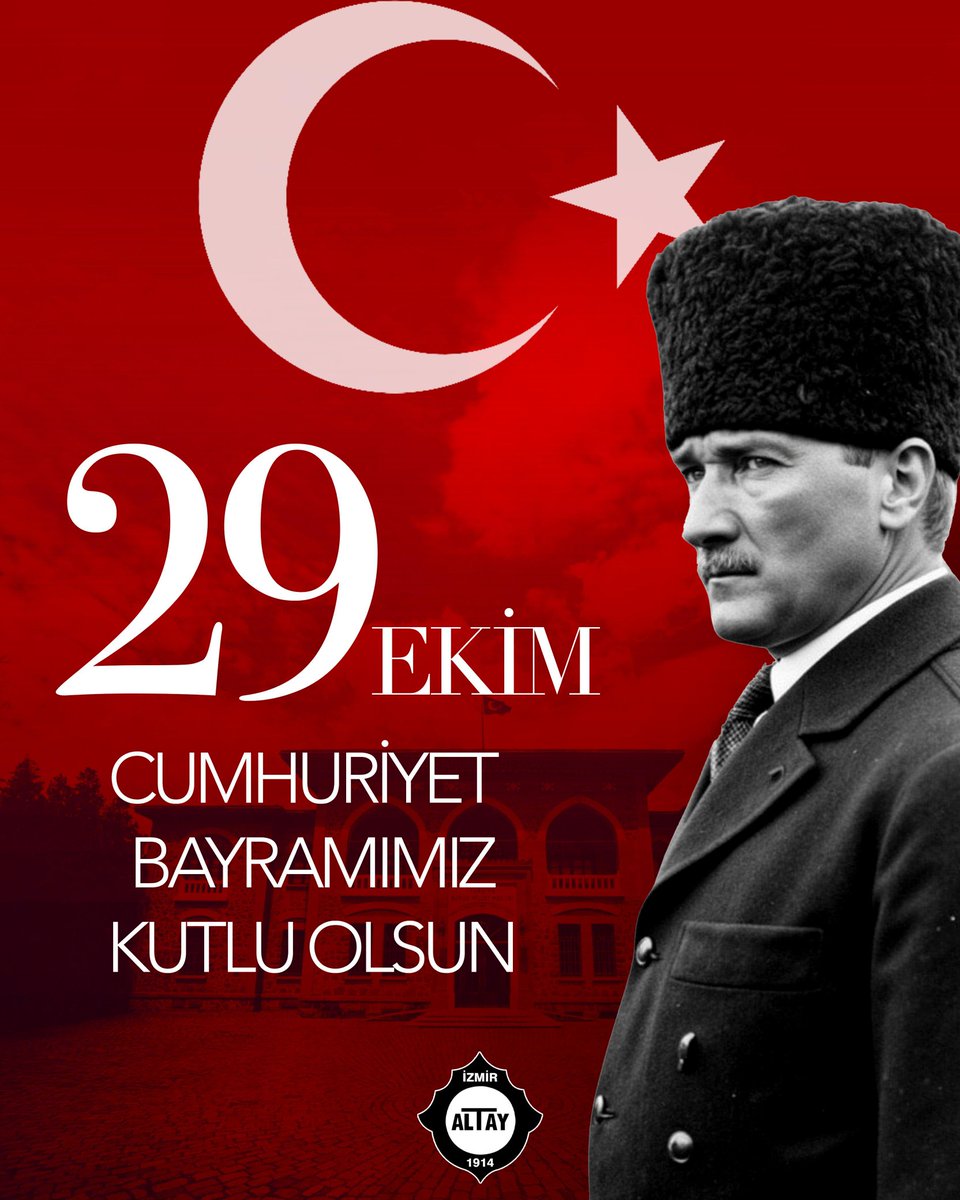 Türkiye Cumhuriyeti 102 yaşında ! 29 Ekim Cumhuriyet Bayramımız Kutlu Olsun.

#BüyükAltay #29Ekim