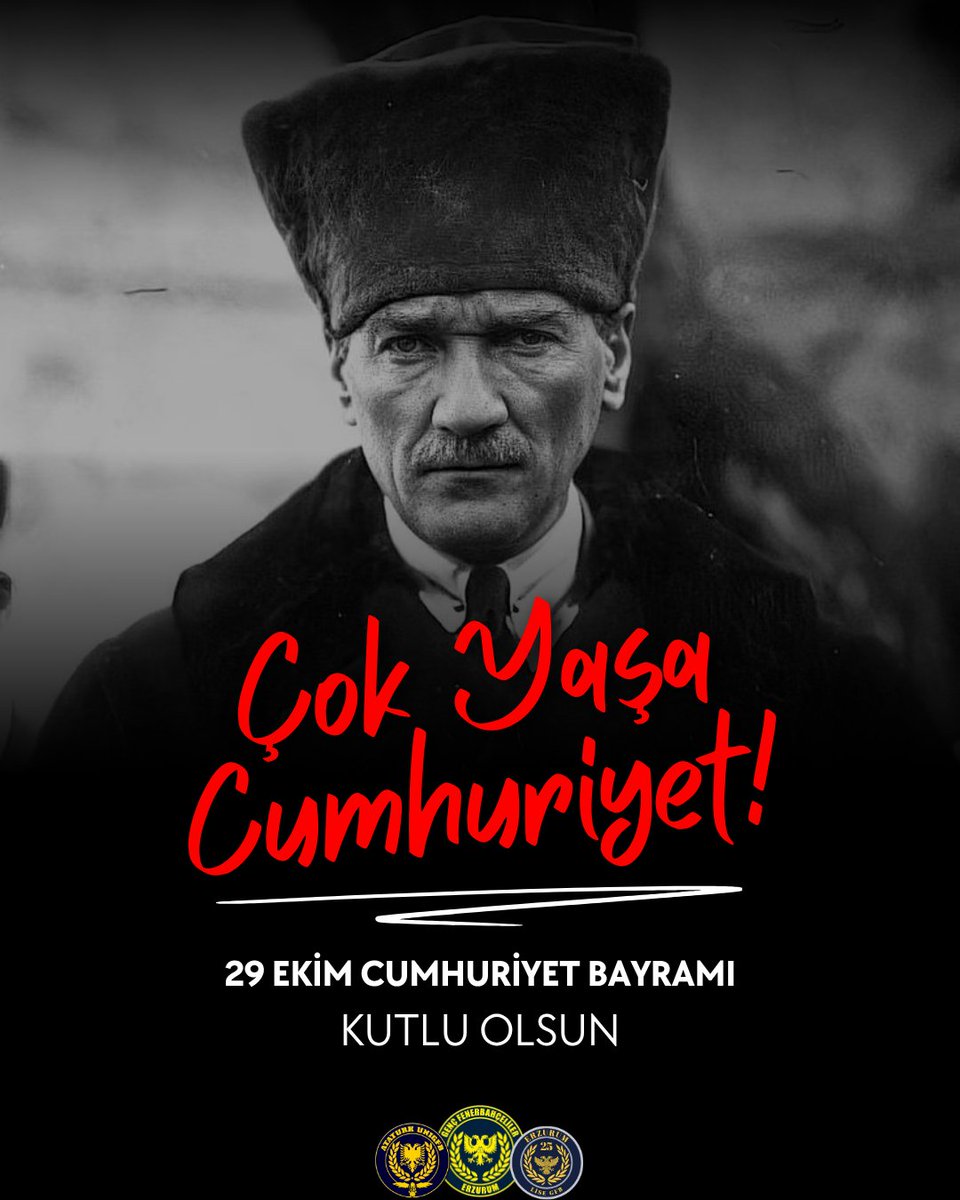 “Büyük önder Atatürk’ün önderliğinde kazanılan Cumhuriyetimizin 102. yılında, Atamızın ilke ve inkılaplarına olan bağlılığımızı bir kez daha vurguluyoruz. 29 Ekim Cumhuriyet Bayramımız kutlu olsun!”
#ErzurumLiseGFB