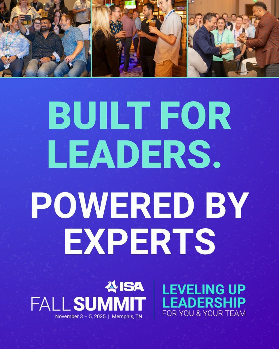 ISAssoc's tweet image. #ISAFallSummit is real-world learning from experts who know the industrial channel. 🚀 

Gain strategies to lead change, build influence &amp;amp; strengthen your team. 

Starts next week, there’s still time to register!