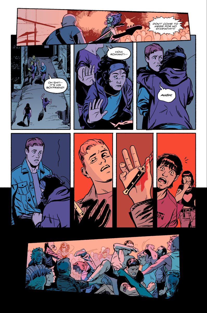 SamRomesburg's tweet image. Haven’t posted really on here in a while. Gonna try to be better about it. Here’s something I’m working on with @sam_r_freeman and @vomit_party 

FFO Love and Rockets, What’s the Furthest Place From Here?, Dead Dogs Bite