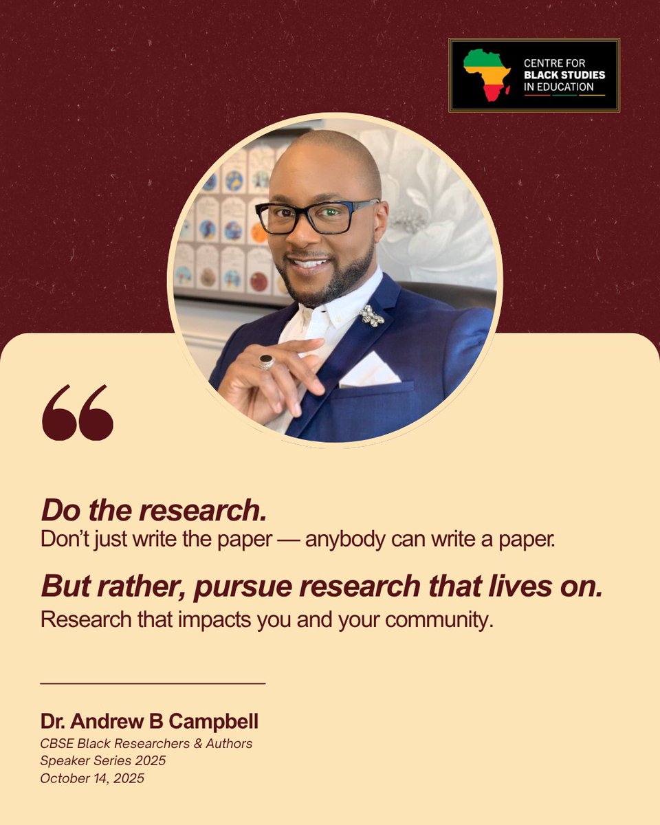 Centre for Black Studies in Education OISE UofT tweet media