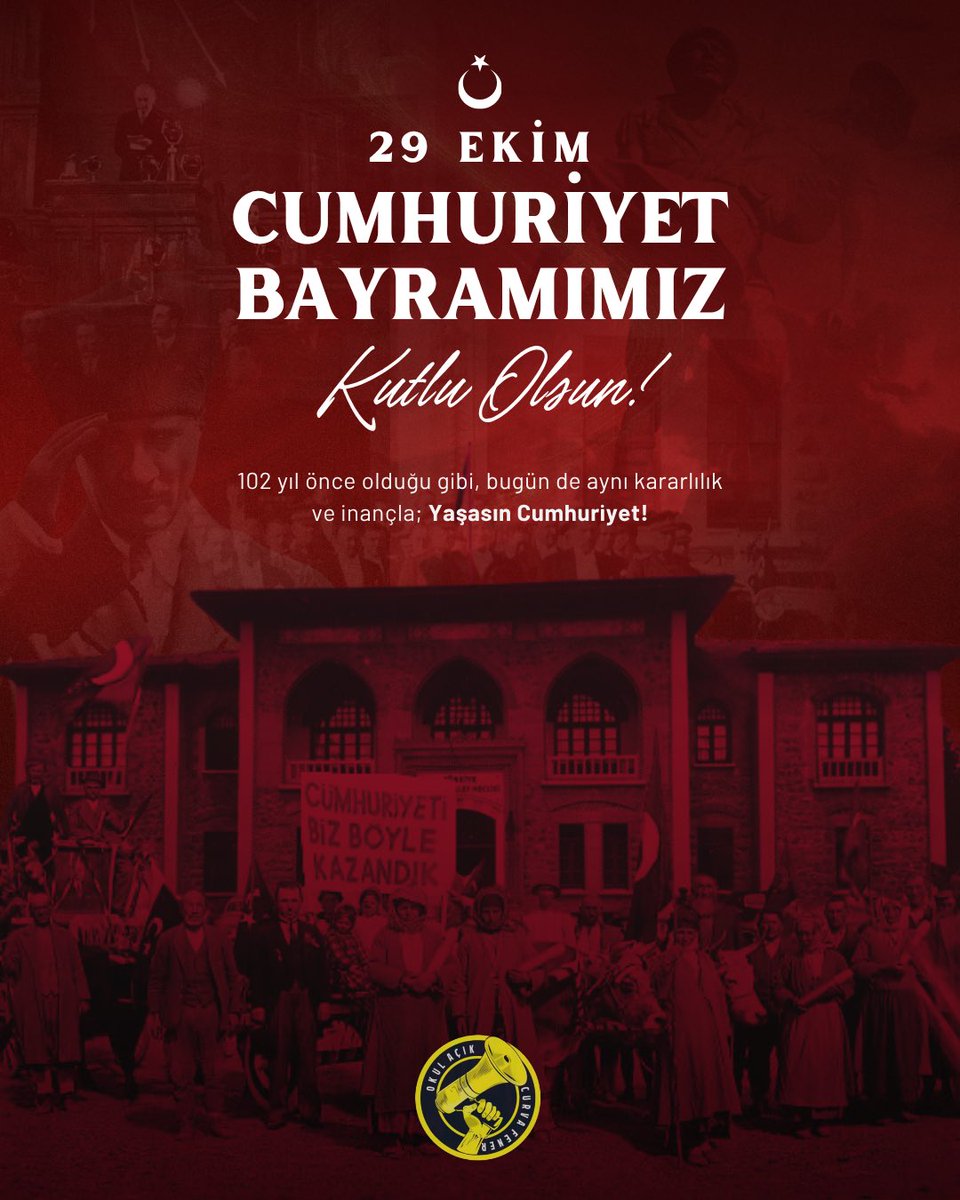Cumhuriyetimizin 102. Yılı Kutlu Olsun! 🇹🇷