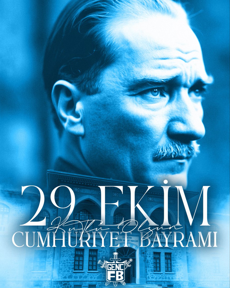 29 Ekim Cumhuriyet Bayramımız Kutlu Olsun! 🇹🇷

Ulu Önder Gazi Mustafa Kemal Atatürk başta olmak üzere, bu toprakları bizlere emanet eden tüm şehit ve gazilerimizi rahmet, minnet ve saygıyla anıyoruz.

Cumhuriyetimizin 102. yılı kutlu olsun!

#GençFenerbahçeliler