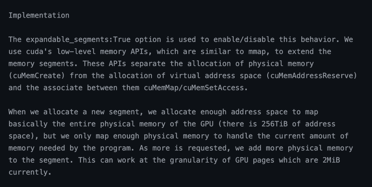 _vsavinov's tweet photo. this comment about cuda caching allocator is what we should all strive for... almost 1000 words in a .cpp file https://t.co/ESdgvqa3f2