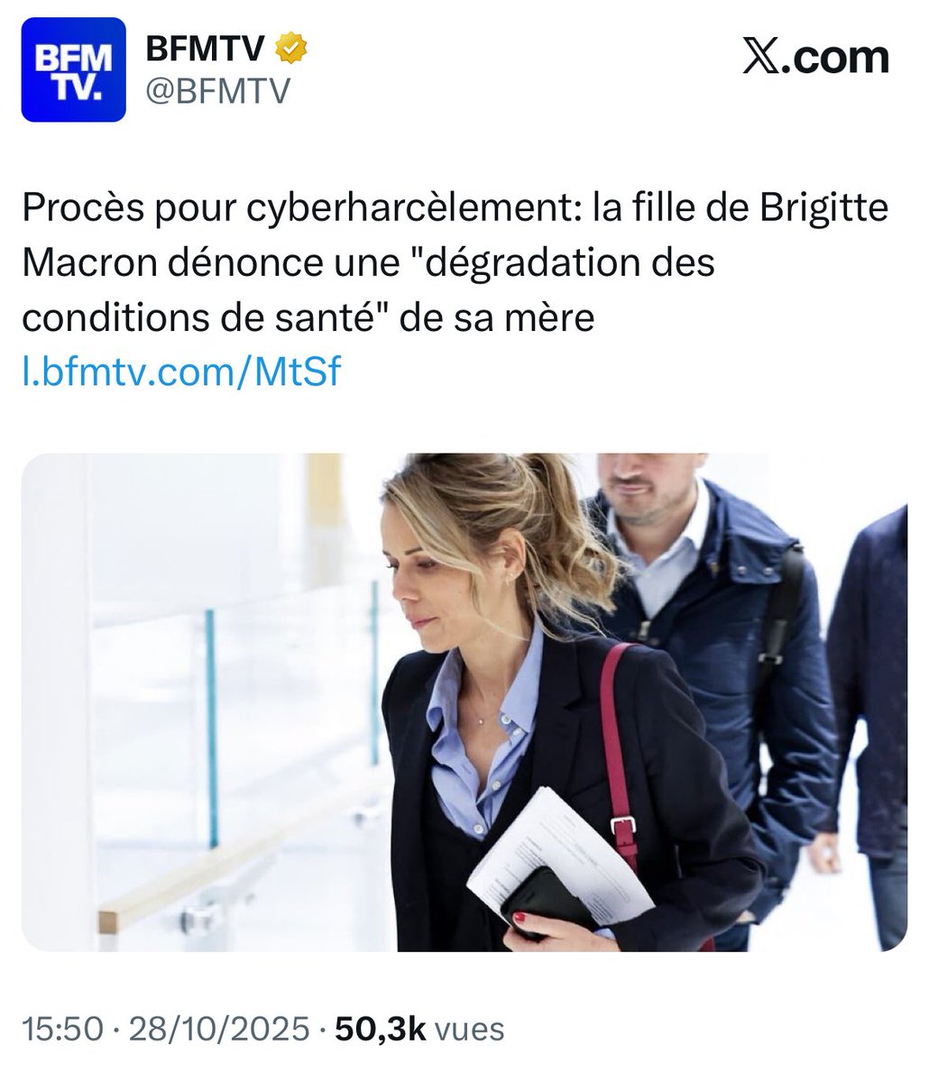 Témoignage du soir : j’espère sincèrement que Madame Macron ne souffre pas d’effets secondaires du vaccin Covid 👉 compte tenu que le fabricant #Pfizer lui même n’en connaissait pas les effets à la signature du contrat. ⁦<a href="/BFMTV/">BFMTV</a>⁩ ⁦<a href="/verity_france/">VERITY France</a>⁩