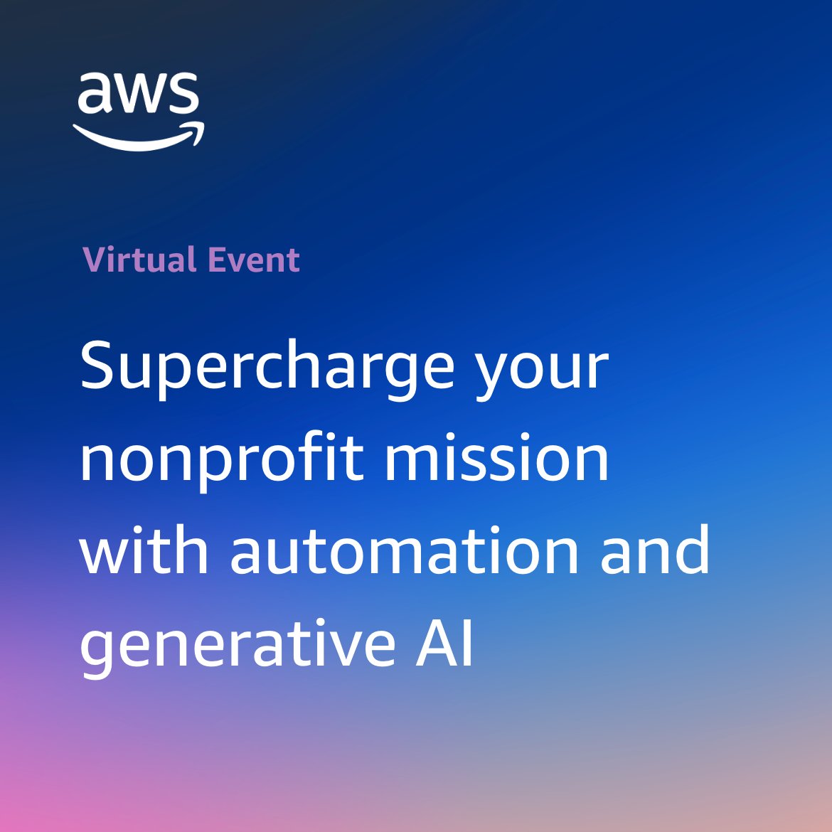AWS_Nonprofits's tweet image. Nonprofits drive change, but limited resources &amp;amp; manual work can slow progress.

Join Automation Anywhere &amp;amp; AWS for Nonprofits to learn how they are empowering mission-driven organizations to streamline operations, reduce costs, &amp;amp; amplify impact with automation &amp;amp; generative AI.…