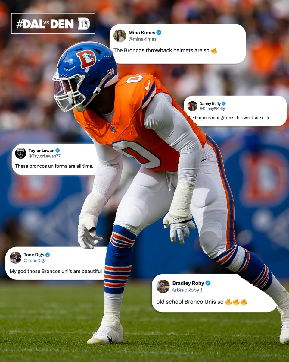Broncos's tweet image. Let's hear it for the throwbacks 🗣️