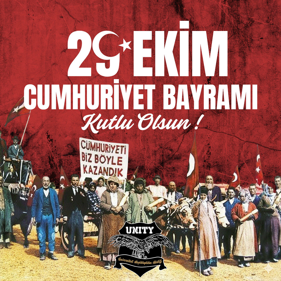🇹🇷 29 Ekim Cumhuriyet Bayramımız Kutlu Olsun! 🇹🇷
102 yıl önce yakılan özgürlük meşalesi bugün hâlâ yolumuzu aydınlatıyor.
Bu vatanı bizlere emanet eden başta Gazi Mustafa Kemal Atatürk olmak üzere tüm kahramanları saygı ve minnetle anıyoruz.
Yaşasın Cumhuriyet!