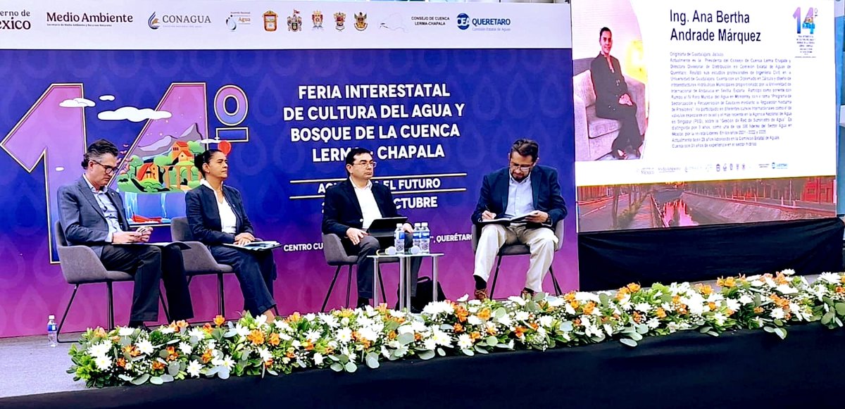 LermaCuenca's tweet photo. Un honor presidir el 14° Foro Interestatal de Cultura del Agua y Bosque, junto a CEA Querétaro 💧🌳
Un espacio de diálogo y colaboración por el uso responsable del agua.
Gracias a los 5 estados y a COTAS de Amazcala por sus valiosas aportaciones. 💙 https://t.co/tDGCrFqjHN
