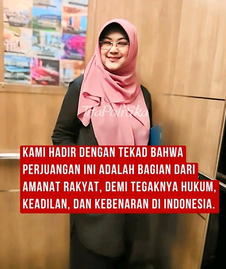 Hadir di stasiun TV bukan untuk mencari sensasi, tapi untuk menyampaikan apa yang harus disampaikan kepada rakyat, Karena bagi kami, layar kaca adalah ruang kebenaran, bukan ajang melayani kebohongan.

Bismillah. <a href="/DokterTifa/">Dokter Tifa</a>