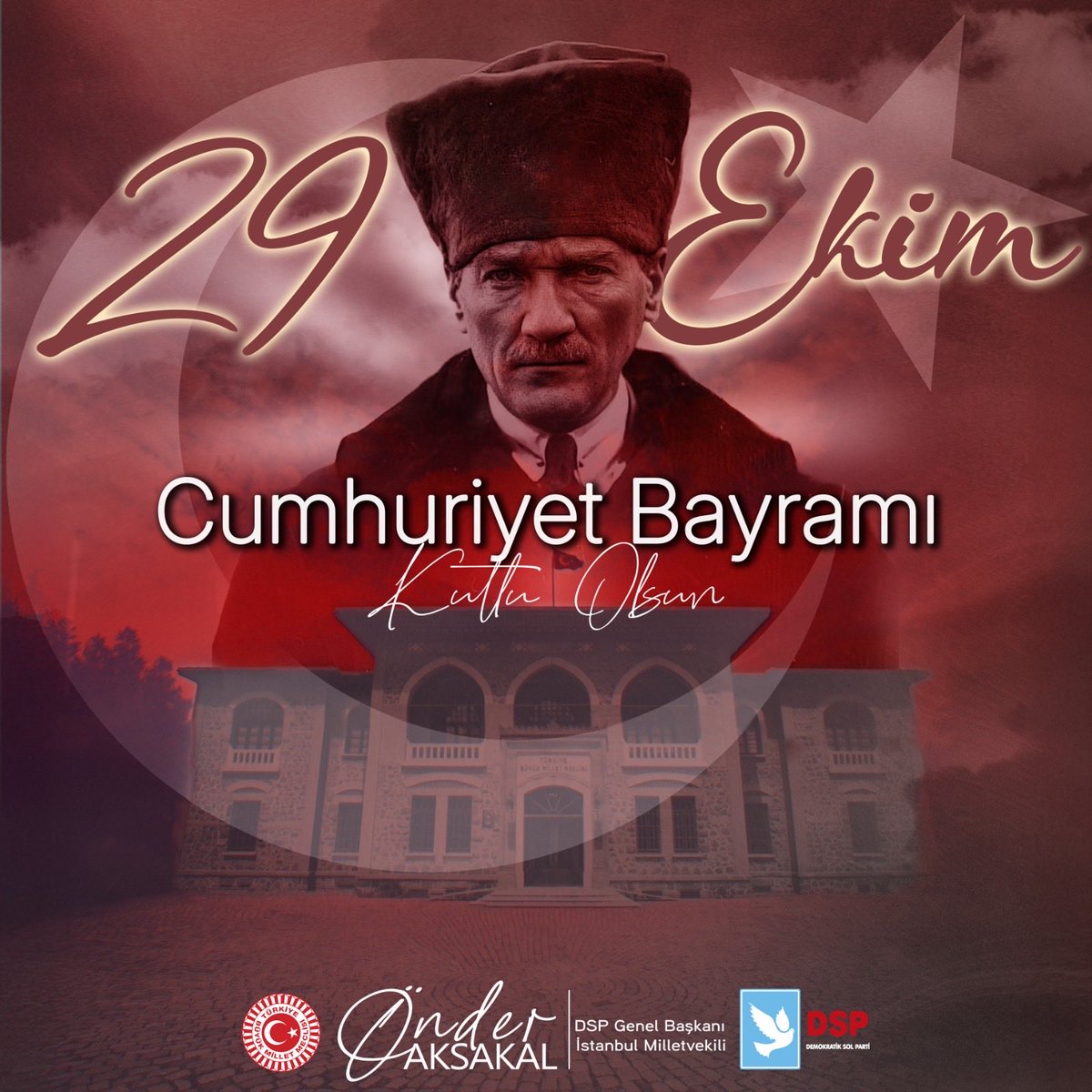 Cumhuriyetimizin ilanının 102. yıl dönümünü, büyük bir gurur ve coşkuyla kutluyoruz.

Ulu Önder Gazi Mustafa Kemal Atatürk’ün önderliğinde kurulan Türkiye Cumhuriyeti, emperyalizme karşı verilen destansı bir mücadelenin, tam bağımsızlık inancının ve halk iradesine dayalı çağdaş