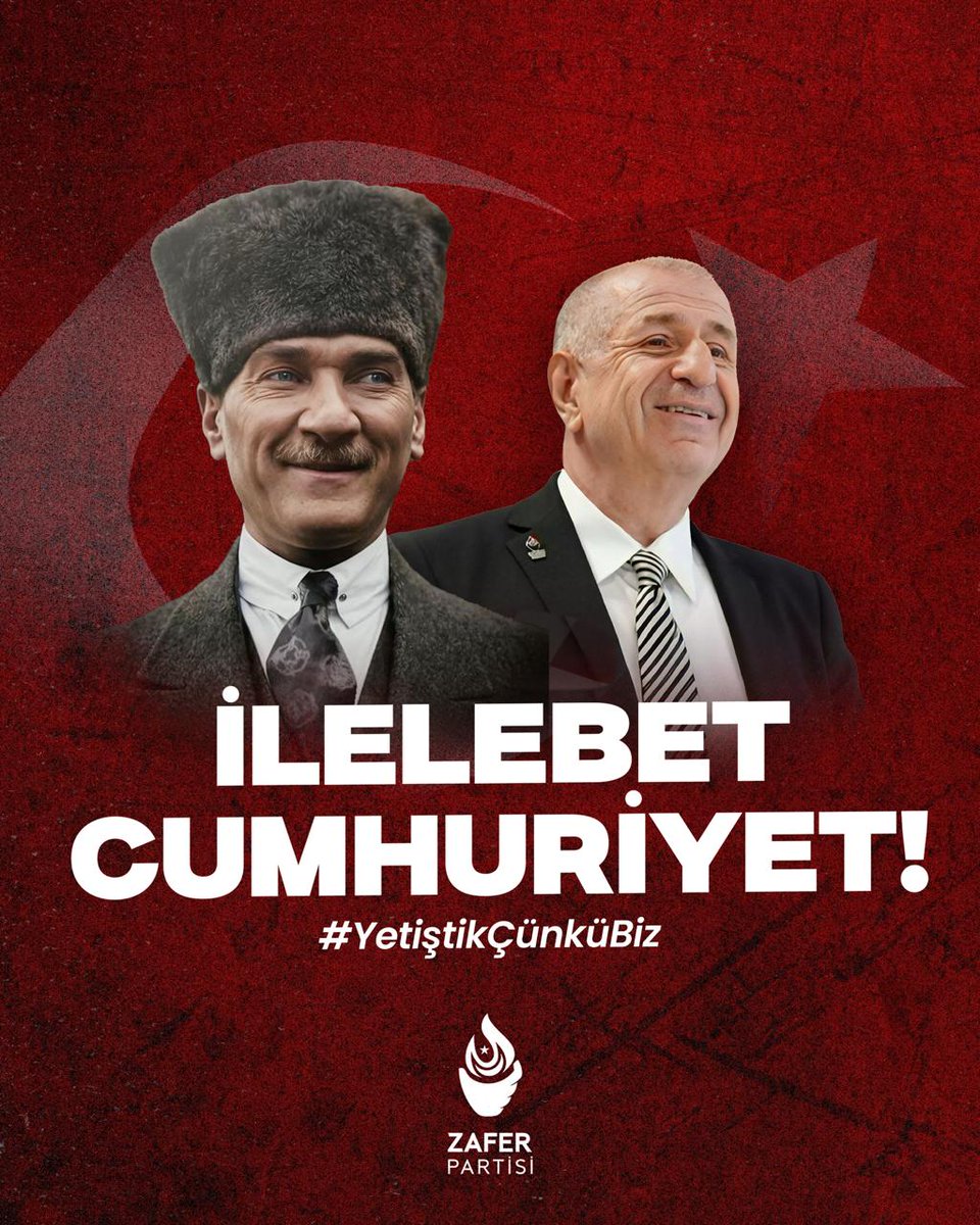 Ata'mızın "en büyük eserim" dediği Cumhuriyet'e sahip çıkmak için, tam da ihtiyaç duyulan anda buradayız ve hep burada olacağız.
#YetiştikÇünküBiz