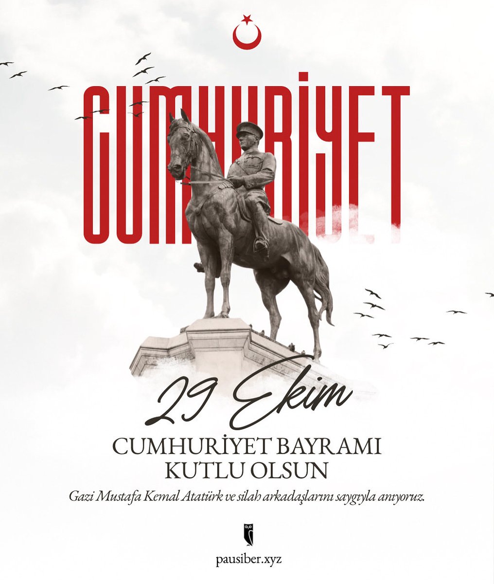Cumhuriyetimizin 102. yılı kutlu olsun!
Başta Gazi Mustafa Kemal Atatürk olmak üzere, Cumhuriyetimizi bizlere armağan eden tüm kahramanlarımızı saygı, minnet ve özlemle anıyoruz.
Yaşasın Cumhuriyet! 🇹🇷