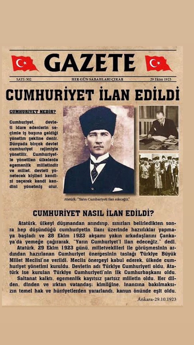 #YAŞASINCUMHURİYET 🇹🇷