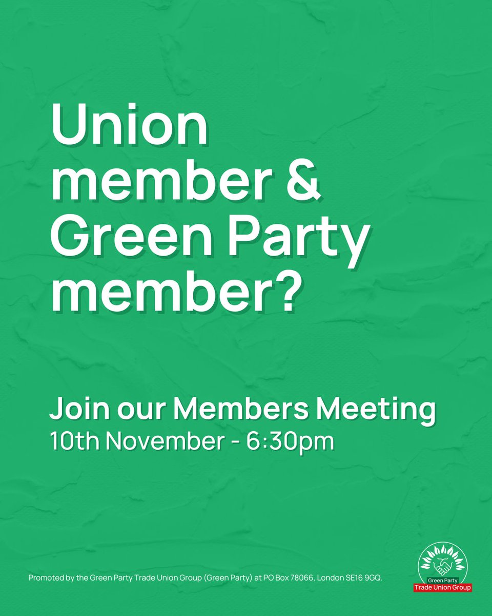 Green Party Trade Union Group tweet media