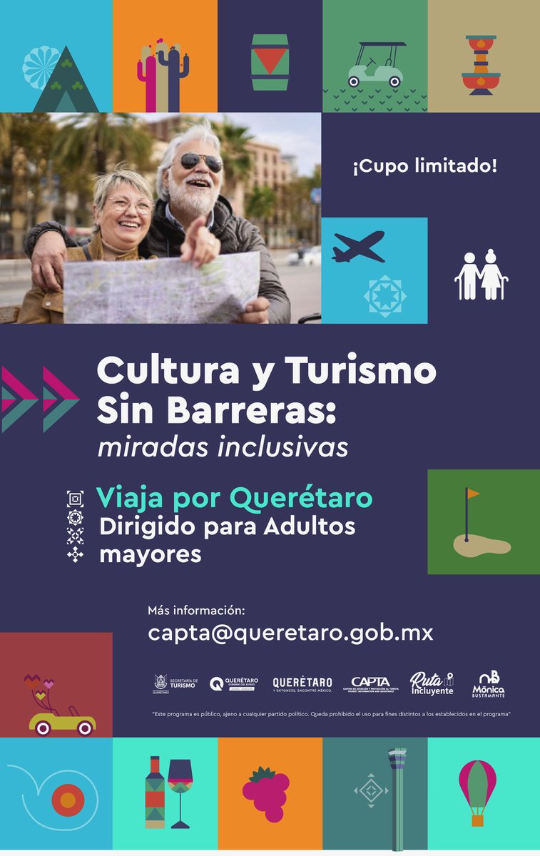 ¡La aventura es para todos!🤗Nuestros viajes están diseñados para que puedas disfrutar:

👉Espacios accesibles para personas con discapacidad.
👉Actividades para niños y niñas.
👉Lugares tranquilos para personas mayores.

Descubre la belleza de #Querétaro: capta@queretaro.gob.mx
