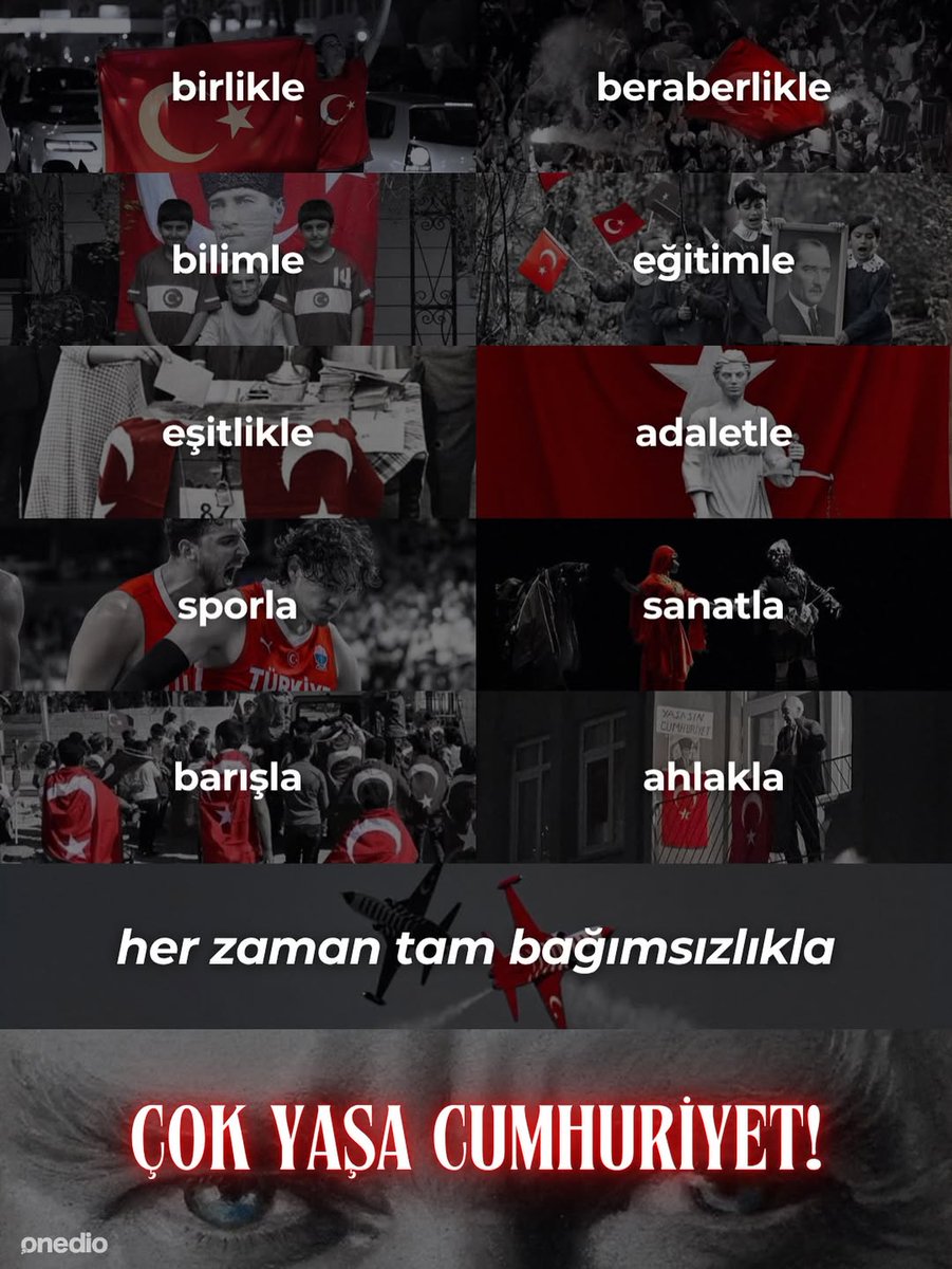 Gazi Mustafa Kemal Paşa’nın emaneti 102 yaşında. 

Çok yaşa Cumhuriyet! 🇹🇷