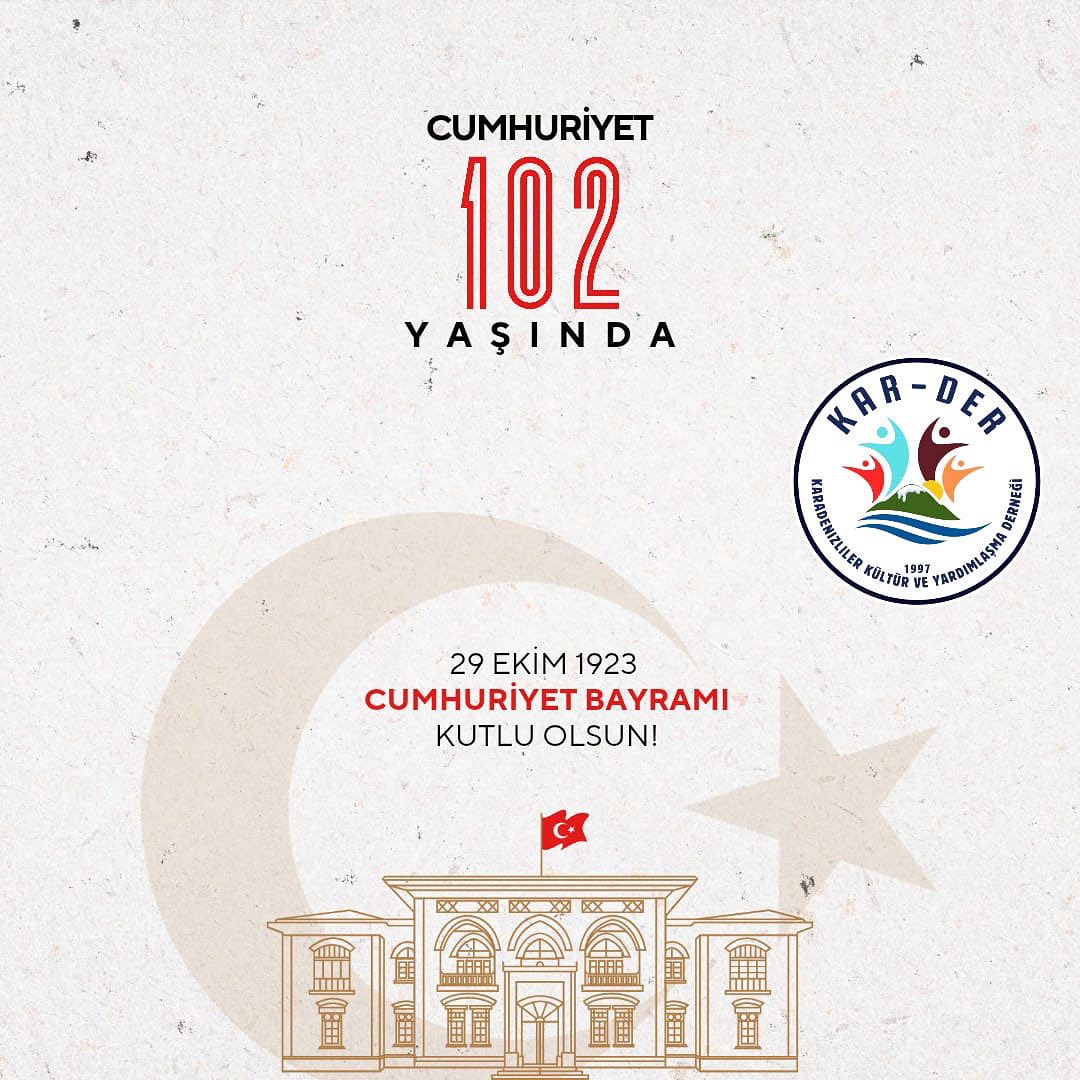 Cumhuriyetimiz 102 yaşında. Kutlu olsun. Cumhuriyetimizin kurucusu Gazi Mustafa Kemal Atatürk’ü, dava ve silah arkadaşlarını, istiklal mücadelemizin tüm kahramanlarını saygı, minnet ve şükranla anıyoruz.