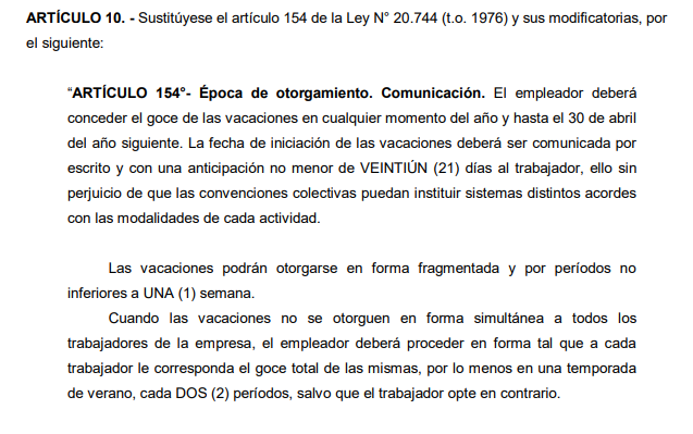 BlogDelContador's tweet photo. 🚨REFORMA LABORAL: se están escribiendo y difundiendo muchas cosas que son, por lo menos, MALINTENCIONADAS. 

Esto es lo que dice el proyecto presentado por la Diputada Romina Diez (@romidiezok) que según los medios sería la base de la que va a presentar el Gobierno.

Jornada laboral de 12 horas: no será obligatoria ni para todos, solo sería aplicable si así se acuerda mediante convención colectiva (sindicato y empresas) y "contemplando especialmente el beneficio e interés de los trabajadores."

Vacaciones fragmentadas: será optativo "podrán otorgarse en forma fragmentada y por períodos no inferiores a UNA (1) semana". Es de sentido común convalidar legalmente esta situación.

Vacaciones en verano cada 2 años: esto ya existe y actualmente es obligatorio que se otorgue al menos una vez cada 3 años.

No se establece nada respecto a vales del almuerzo y vales alimentarios (los famosos ticket canasta).

Habrá que esperar el proyecto definitivo, por lo pronto eso es lo "grave" de la reforma.