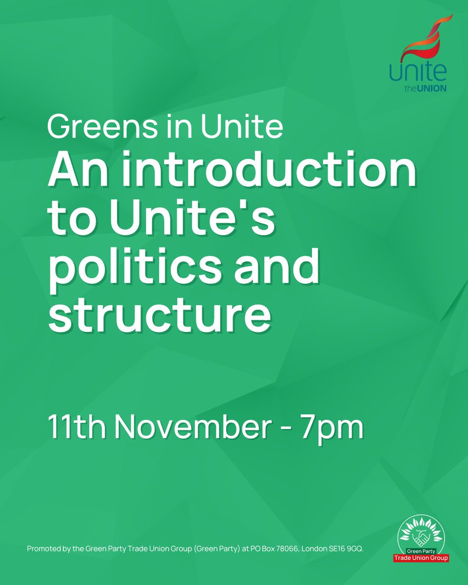 Green Party Trade Union Group tweet media