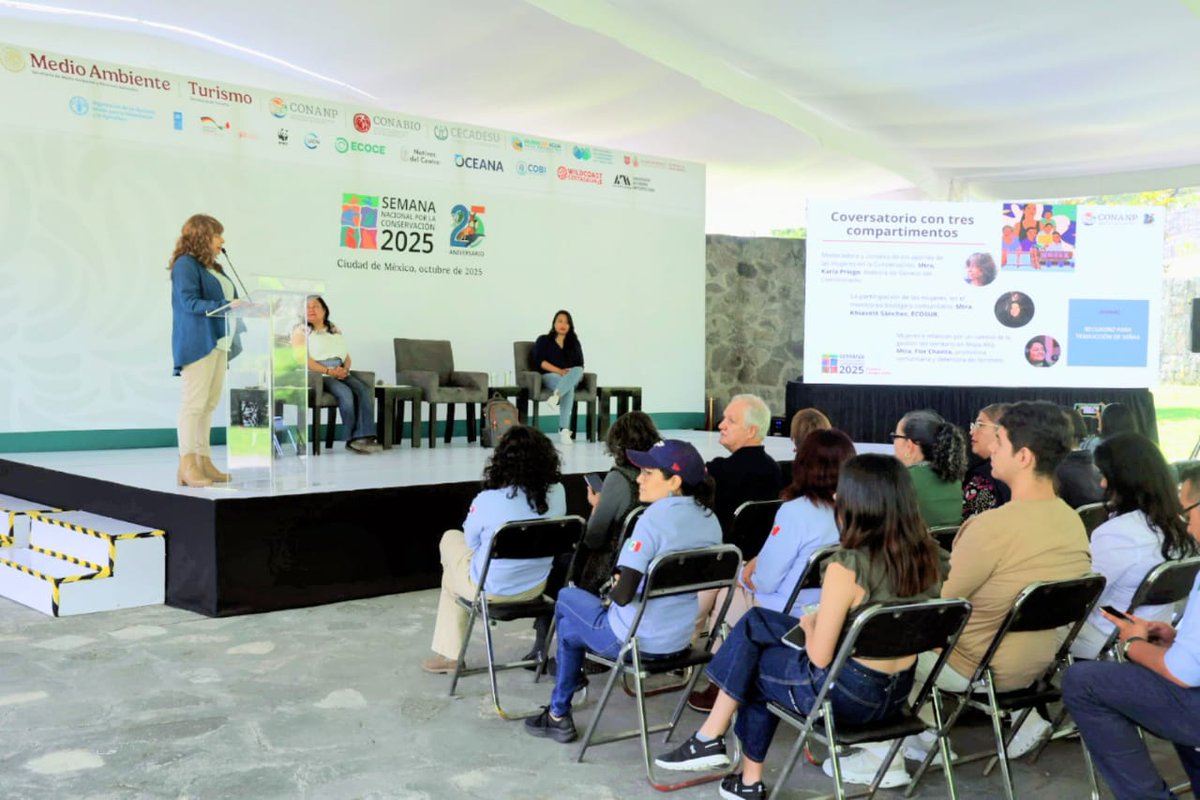 Conversatorio: "Una mirada de la lucha de las mujeres por la naturaleza". 💪🌱💜

Un espacio de reflexión acerca de retos, oportunidades y realidades sobre el papel de las mujeres en la conservación de la biodiversidad y los territorios. 🤝

#SomosNaturaleza #SNC2025 🌳🌸🌽🍄🦋