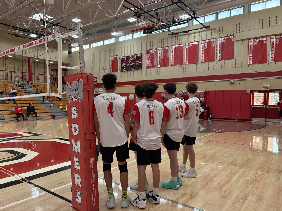 SuptDocB's tweet image. My congratulations to our @SomersNYTuskers senior boys volleyball players!!!  Let’s get a win today 🏐