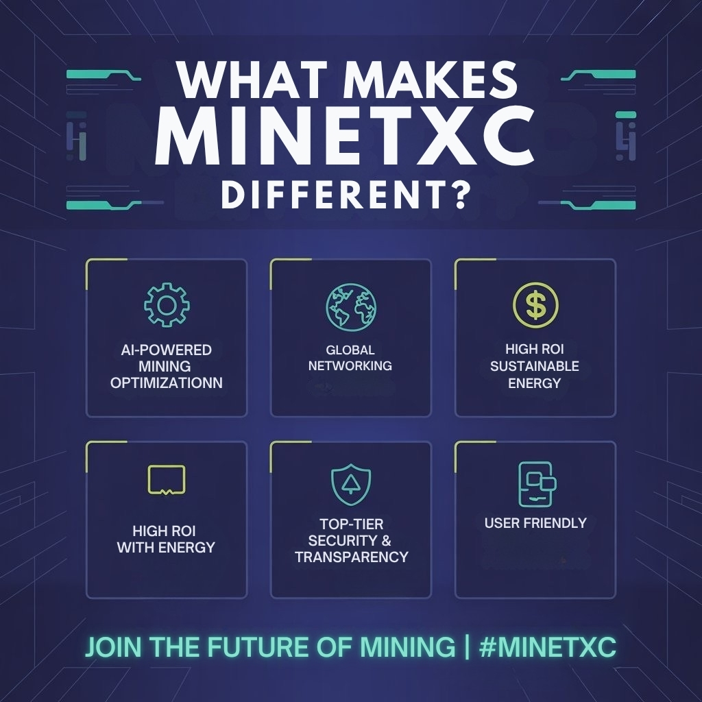 coin_texit's tweet photo. Ever wondered what truly sets #MineTXC apart? 💡
It’s not just #mining,  it’s a community-driven way to build the future with #digitalwealth. 

The future is already being built at #MineTXC. 🚀

👉Join the movement today: https://t.co/QEbYGnaEV8 https://t.co/wxTqXjirhS