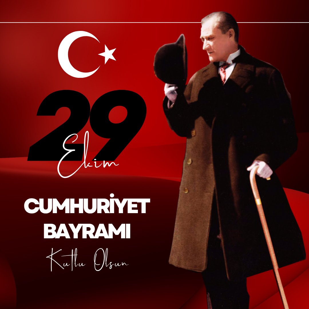 Sonsuza dek Atamızın izindeyiz 
29 Ekim Cumhuriyet Bayramımız kutlu olsun 🇹🇷