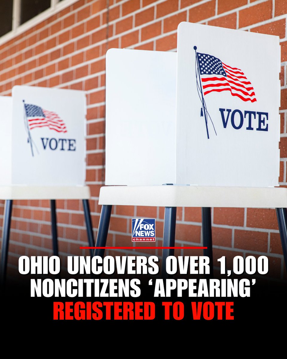 TROUBLING ALLEGATION: The Ohio Secretary of State says his office found 1,084 noncitizens who “appear to have registered to vote unlawfully,” including 167 who he said appeared to have cast ballots in federal elections. All cases have been referred to the DOJ for investigation.